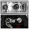 Toyota Tacoma 97-00 Projector Headlights - LED Halo - LED ( Replaceable LEDs ) - Chrome Spyder Auto