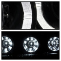 Scion TC 08-10 Projector Headlights - LED Halo -Replaceable LEDs - Black - High H1 (Included) - Low 9006 (Included) Spyder Auto