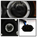 Scion TC 08-10 Projector Headlights - LED Halo -Replaceable LEDs - Black - High H1 (Included) - Low 9006 (Included) Spyder Auto