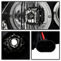 Scion TC 08-10 Projector Headlights - LED Halo -Replaceable LEDs - Black - High H1 (Included) - Low 9006 (Included) Spyder Auto