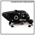 Scion TC 08-10 Projector Headlights - LED Halo -Replaceable LEDs - Black - High H1 (Included) - Low 9006 (Included) Spyder Auto