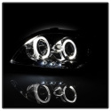 Scion TC 08-10 Projector Headlights - LED Halo -Replaceable LEDs - Smoke - High H1 (Included) - Low 9006 (Included) Spyder Auto