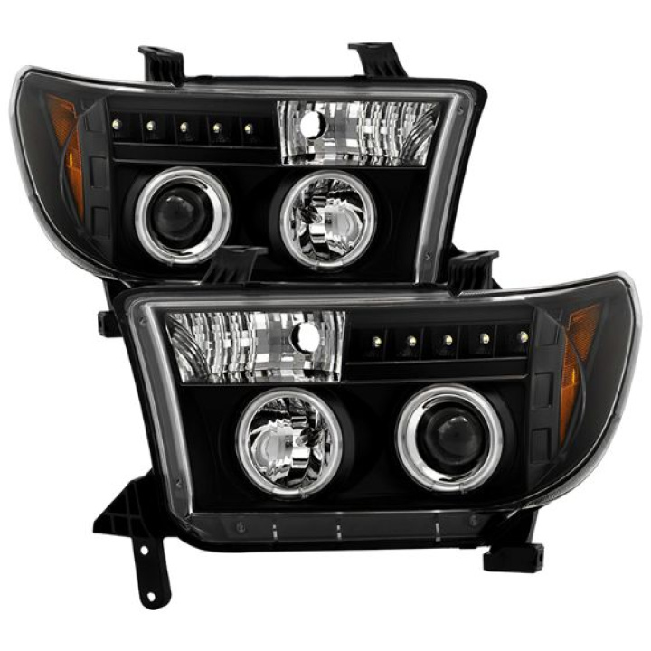 Toyota Tundra 07-13 / Toyota Sequoia 08-13 Projector Headlights - Eliminates AFS function - CCFL Halo - LED ( Replaceable LEDs ) - Black Spyder Auto in the group Select car model / Toyota / Tundra 00-06 / Styling at DDESIGN Scandinavia AB (PRO-YD-TTU07-CCFL-BK)