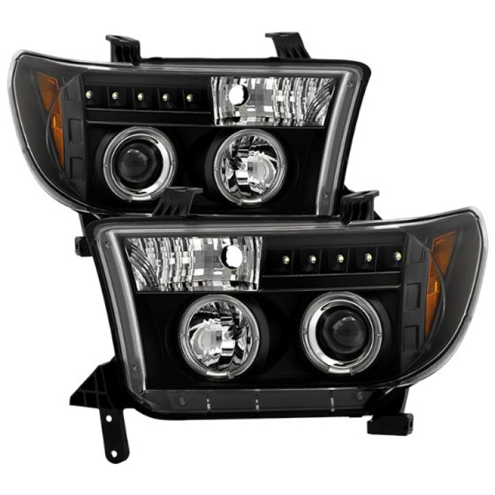 Toyota Tundra 07-13 / Toyota Sequoia 08-13 Projector Headlights - Eliminates AFS function - LED Halo - LED ( Replaceable LEDs ) - Black Spyder Auto in the group Select car model / Toyota / Tundra 00-06 / Styling at DDESIGN Scandinavia AB (PRO-YD-TTU07-HL-BK)