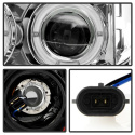 Toyota Tundra 07-13 / Toyota Sequoia 08-13 Projector Headlights - Eliminates AFS function - LED Halo - LED ( Replaceable LEDs ) - Chrome Spyder Auto