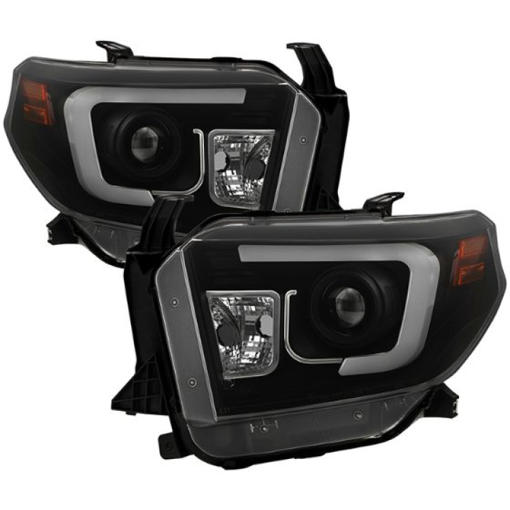 Toyota Tundra 2014-2016 Projector Headlights - Light Bar DRL - Black Smoke Spyder Auto in the group Select car model / Toyota / Tundra 00-06 / Styling at DDESIGN Scandinavia AB (PRO-YD-TTU14-DRL-BSM)