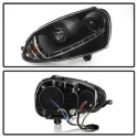 Volkswagen GTI 06-09 / Jetta 06-09 / Rabbit 06-09 Projector Headlights (does not fit the R32) - Xenon/HID Model Only DRL – Black Spyder Auto