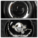 Volkswagen GTI 06-09 / Jetta 06-09 / Rabbit 06-09 Projector Headlights (does not fit the R32) LED Halo - DRL - Black Spyder Auto