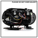 Volkswagen Golf IV 99-05 Projector Headlights - LED Halo - Black Spyder Auto
