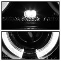 Volkswagen Jetta III 93-98 Projector Headlights - LED Halo - Black Spyder Auto