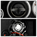 Volkswagen Jetta 99-05 Projector Headlights (does not fit the Jetta 2.5) - CCFL Halo - Black Spyder Auto
