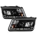 Volkswagen Jetta 99-05 Projector Headlights (does not fit the Jetta 2.5) - DRL - Black Spyder Auto