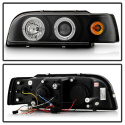 Volvo 850 93-97 Projector Headlights - LED Halo - Black Spyder Auto