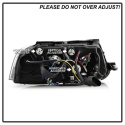 Volkswagen Passat 01-05 Projector Headlights - DRL - Black Spyder Auto