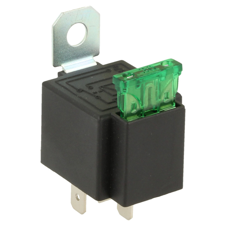 QSP - Relay 12V - 5 poles - with fuse 30A max in the group Tuning / Electronics / Cable lugs - Joint sleeves - Flat pins at DDESIGN Scandinavia AB (QC3304)