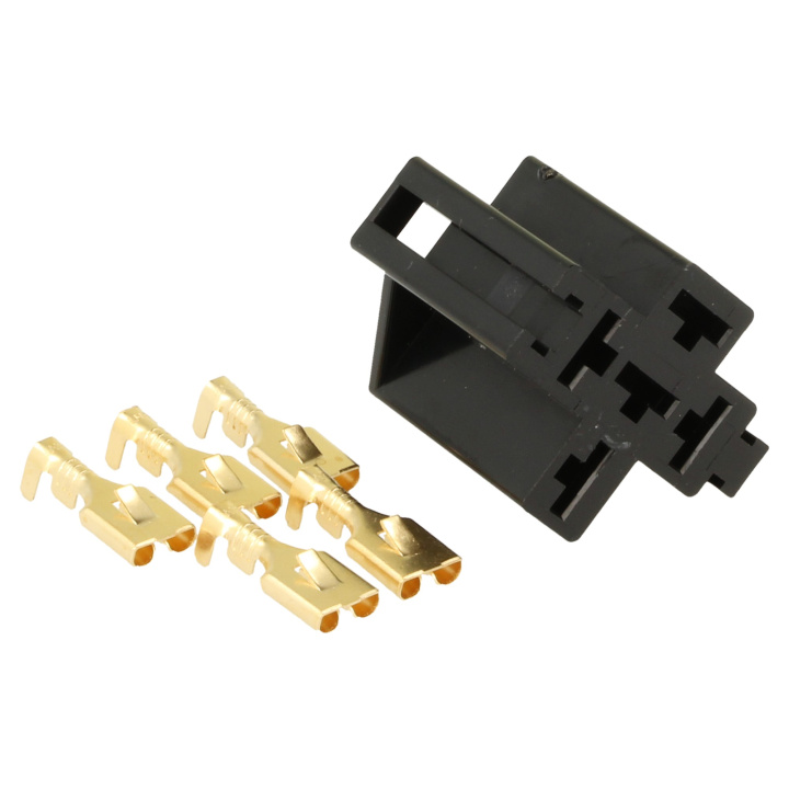 QSP - Relay base 5 poles in the group Tuning / Electronics / Cable lugs - Joint sleeves - Flat pins at DDESIGN Scandinavia AB (QC3305)