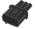 3 pin connector - Male - QCB-C3-0036-A QSP Products