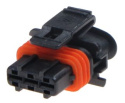 3 pin connector - Female - QCB-C3-0062-B QSP Products