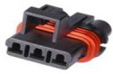 3 pin connector - Male - QCB-C3-0063-A QSP Products