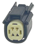 4 pin connector - Female - QCB-C4-0077-B QSP Products