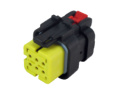 6 pin connector - Female - QCB-C6-0057-B QSP Products