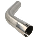 Stainless steel exhaust bend - 60° - 51 mm