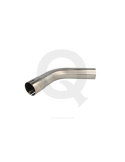 Stainless steel exhaust bend - 60° - 51 mm