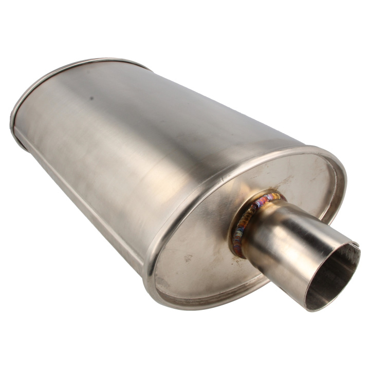 Stainless Steel Exhaust Silencer Oval - 50.8mm - 2.0 inch in the group Tuning / Exhaust and Manifold / Mufflers & Inserts / End muffler at DDESIGN Scandinavia AB (QEX-2.0-OVAL)