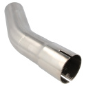 Stainless steel exhaust bend - 30° - 63.5 mm