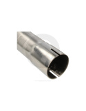 Stainless steel exhaust bend - 45° - 76 mm