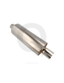 Stainless Steel Exhaust Silencer Round - 50.8mm - 2.0 inch