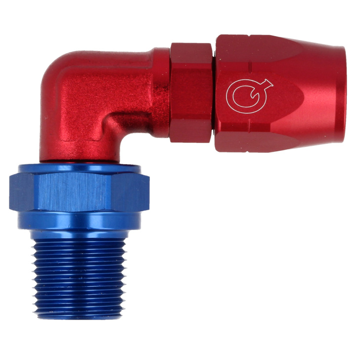 QSP hose adapter male 90° AN8 - 3/8 NPT in the group Tuning / AN-Couplings / AN Adapters at DDESIGN Scandinavia AB (QG8290-08-38)