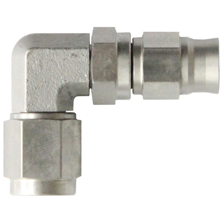 QSP stainless steel brake fitting female / female 90° AN4 - AN3 in the group Brakes / Brake parts / Brake Hose Swivel at DDESIGN Scandinavia AB (QGS-00403-90)