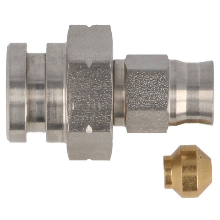 QSP stainless steel hose connection AN3 male flair M10 x 1.0 in the group Brakes / Brake parts / Brake Hose Swivel at DDESIGN Scandinavia AB (QGS-2063)