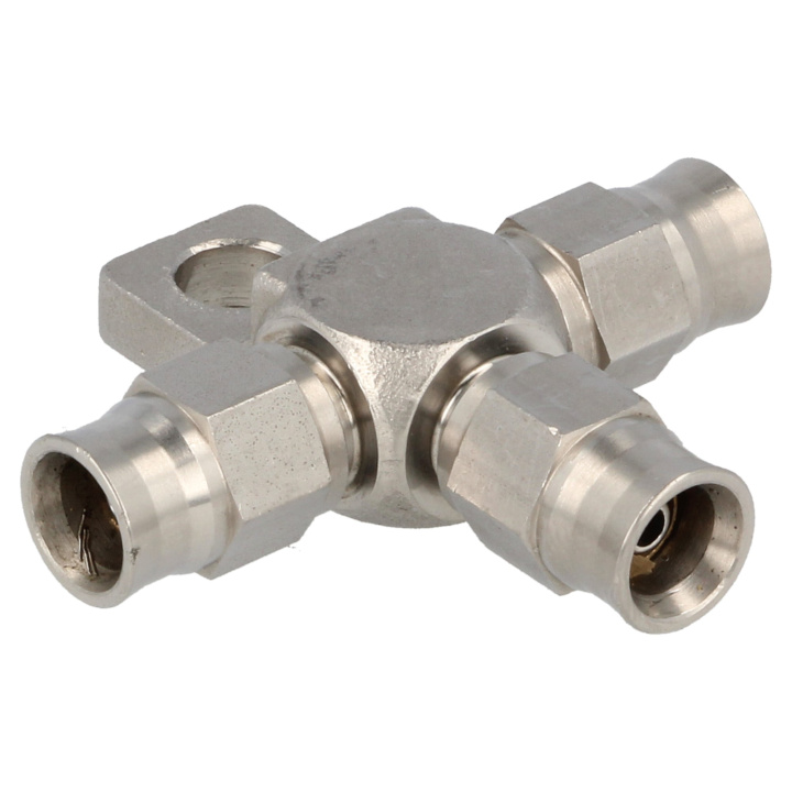 QSP stainless steel T-piece female AN3 - AN3 - AN3 in the group Brakes / Brake parts / T-Piece at DDESIGN Scandinavia AB (QGS-513603)