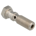 QSP stainless steel banjo bolt double 38.5 mm long AN3