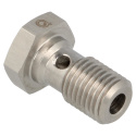 QSP stainless steel banjo bolt 20 mm long M10 x 1.25 mm