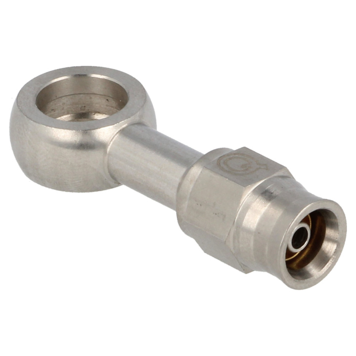 QSP stainless steel banjo eye straight long AN3 - 10.2 mm in the group Brakes / Brake parts / Banjo Eye at DDESIGN Scandinavia AB (QGS-RO3L)