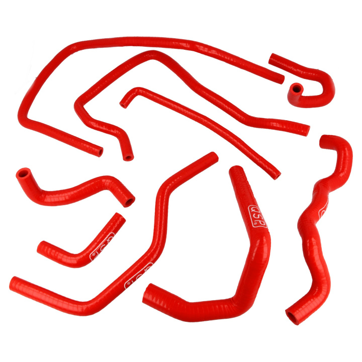 QSP heating hose set - Subaru GD\'01-on - Red in the group Select car model / Subaru / Impreza inkl. WRX - STI 00-07 / Tuning / Radiator & Hoses at DDESIGN Scandinavia AB (QHSUC135CR)