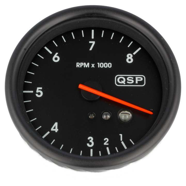 Tachometer - 0-8000 RPM - Rev + Recall QSP Products in the group Universal products at DDESIGN Scandinavia AB (QMO-TACHO-08-REV)