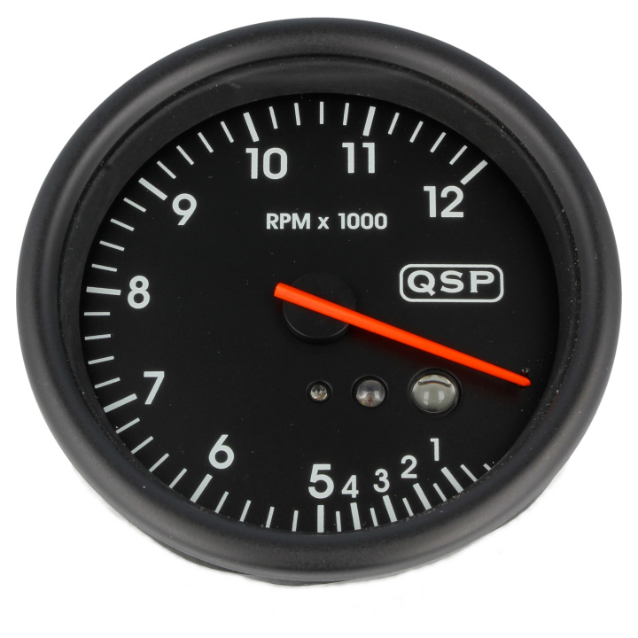 Tachometer - 0-12000 RPM - Rev + Recall QSP Products in the group Universal products at DDESIGN Scandinavia AB (QMO-TACHO-12-REV)