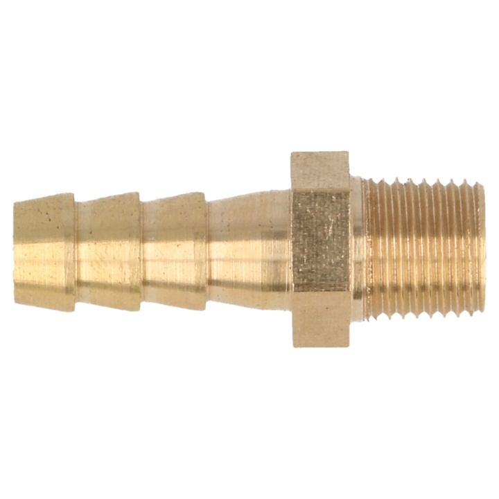 Hose barb brass straight 8 mm - 1/4 NPT in the group Tuning / AN-Couplings / AN Components / Hose Barb Adapters at DDESIGN Scandinavia AB (QMZ-S-1408)
