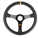 QSP sports steering wheel leather - 350 mm - deep 70 mm