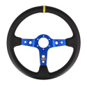 QSP sports steering wheel leather - 350 mm - deep 90 mm