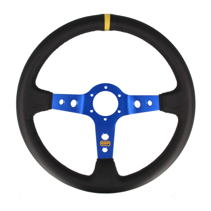 QSP sports steering wheel leather - 350 mm - deep 90 mm in the group Interior / Steering Wheels & Hubs / Sports steering wheels & Wooden steering wheels / Drifting Steering Wheels at DDESIGN Scandinavia AB (QS.L90B3)