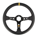 QSP sports steering wheel leather - 350 mm - deep 90 mm