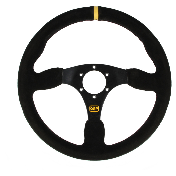 QSP sports steering wheel suede - 350 mm - flat in the group Interior / Steering Wheels & Hubs / Sports steering wheels & Wooden steering wheels / Sport Steering Wheels at DDESIGN Scandinavia AB (QS.S00Z3)