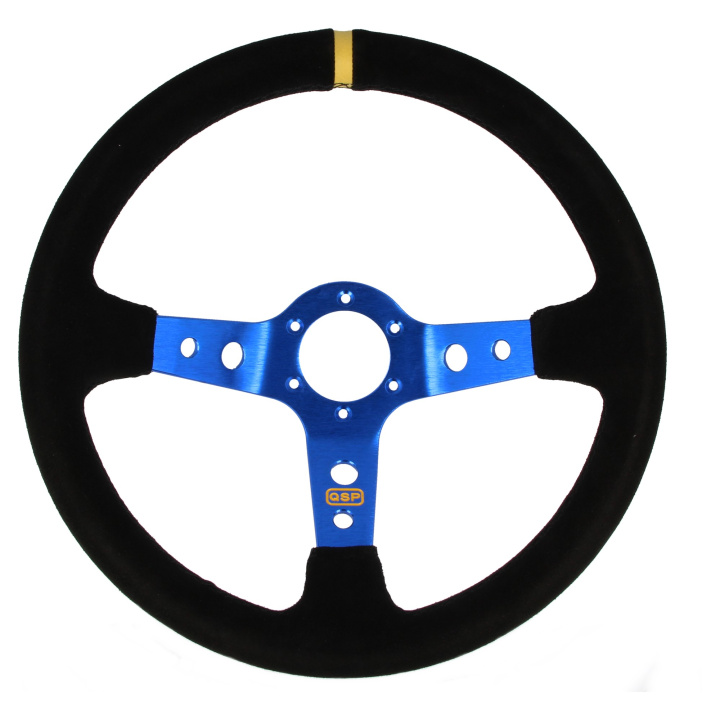 QSP sports steering wheel suede - 350 mm - deep 90 mm in the group Interior / Steering Wheels & Hubs / Sports steering wheels & Wooden steering wheels / Drifting Steering Wheels at DDESIGN Scandinavia AB (QS.S90B3)