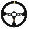 QSP sports steering wheel suede - 350 mm - deep 90 mm