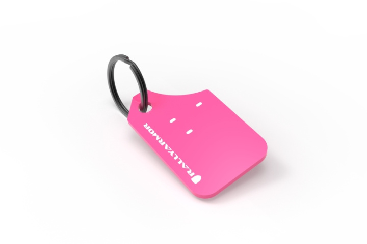 Rally Armor Pink Key Chain White Logo in the group Select car model at DDESIGN Scandinavia AB (RAKEYCHNPK)
